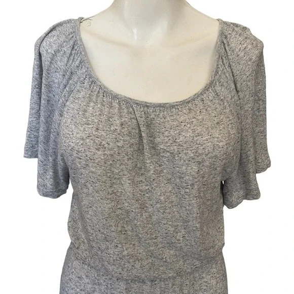 REBECCA TAYLOR Short-Sleeve Cutout-Back Jersey Dress Size S
